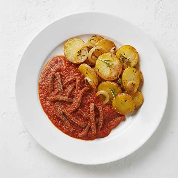 Romesco Beef With Spanish Panadero Potatoes